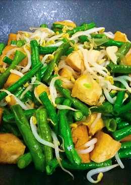 Tumis Kacang Panjang Toge Tahu