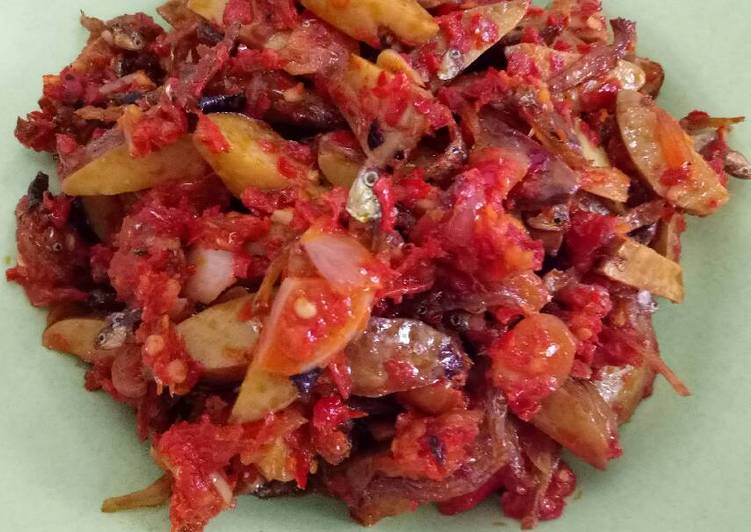 Resep Jengkol teri balado  oleh kikio Cookpad