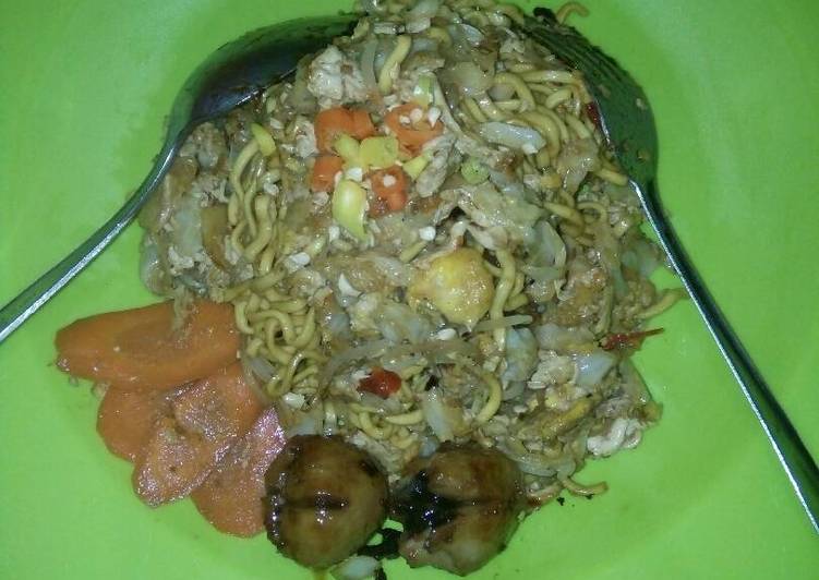 gambar untuk resep makanan Mie goreng tek tek