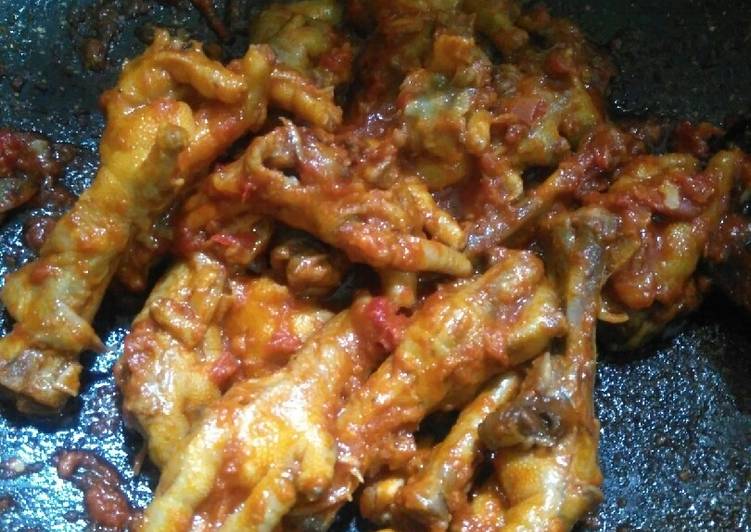 Resep Ceker Ayam Pedas Manis Praktis Oleh Nikennindya Cookpad