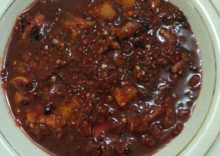 Resep Sambal cecah terong belanda Kiriman dari retnaaladamy