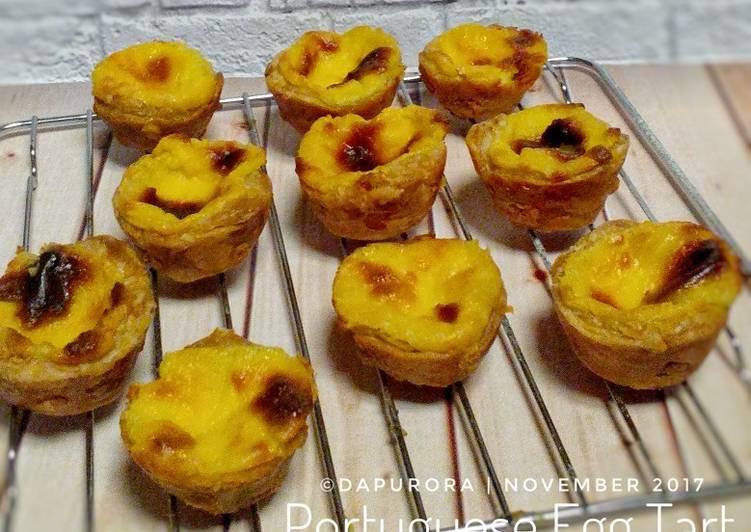 bahan dan cara membuat Portuguese Egg Tart