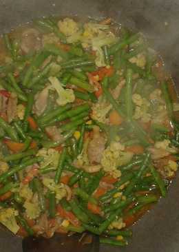 Capcai jamur tiram saus teriaki