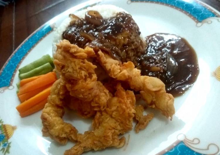  Resep  Udang  goreng crispy saus  lada  hitam  udang  crispy 