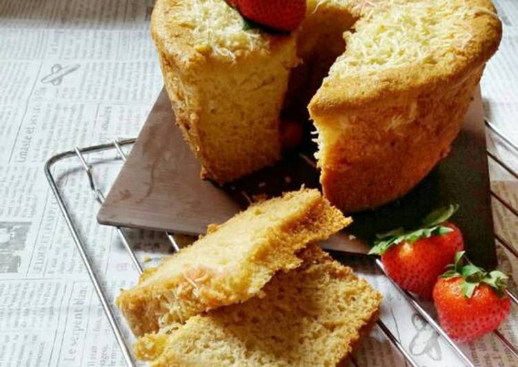 cara membuat Chiffon cake keju