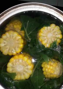 Sayur bening bayam&jagung