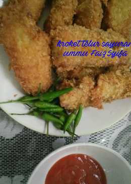 Kroket telur daging sayuran