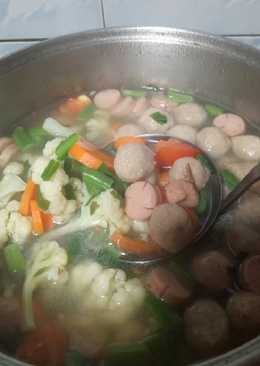 Sayur Sop Sosis Baso