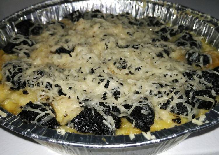 cara membuat Puding Roti Oreo Keju Kukus