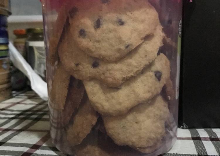 Resep Oatmeal chocochip cookies