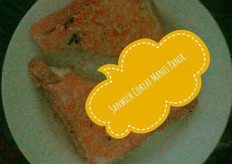 bahan dan cara membuat Sanwich Coklat Manis Panir