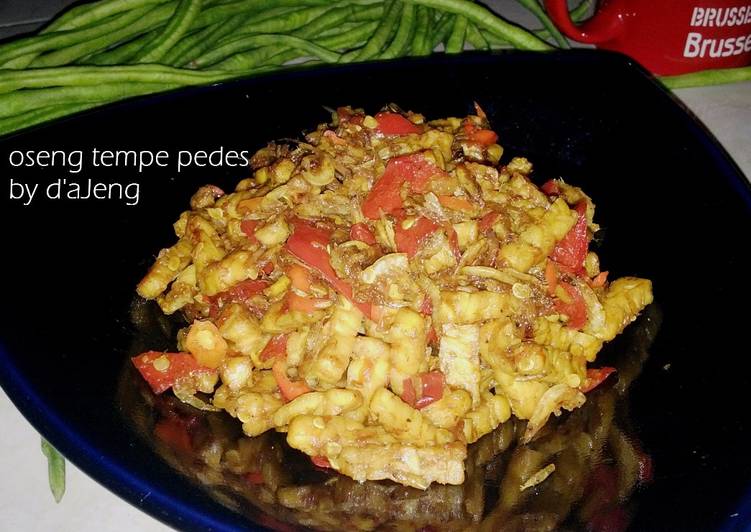 resep Oseng tempe pedas