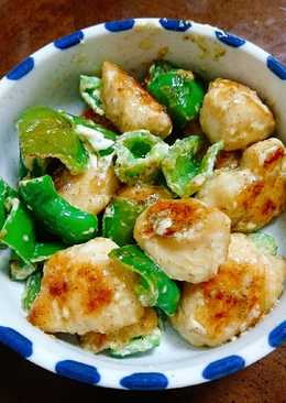 Daging ayam,paprika ijo,mayo tumis