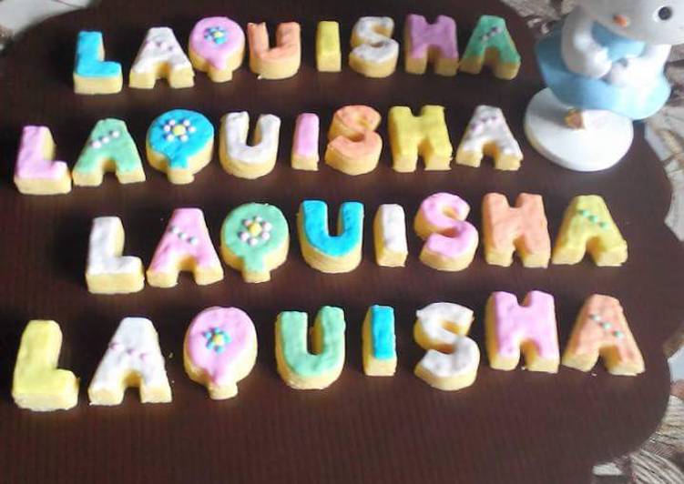 resep Cookies hias icing sugar warna-warni