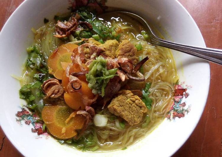 resep Soto daging sapi ?? bumbu kuning ??