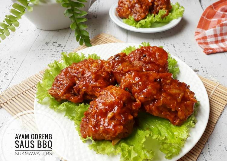 gambar untuk resep makanan Ayam Goreng Saus BBQ