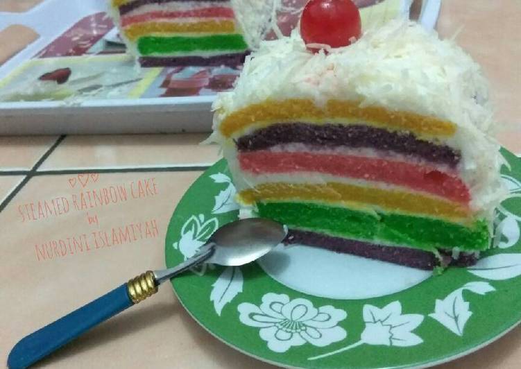 Resep Rainbow Cake kukus Karya Nurdini Islamiyah