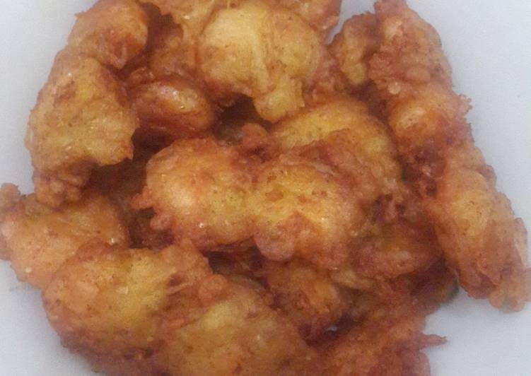 bahan dan cara membuat Udang goreng tepung simple