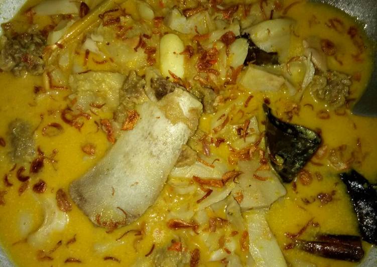 Gulai nangka tetelan sapi simpellll foto resep utama