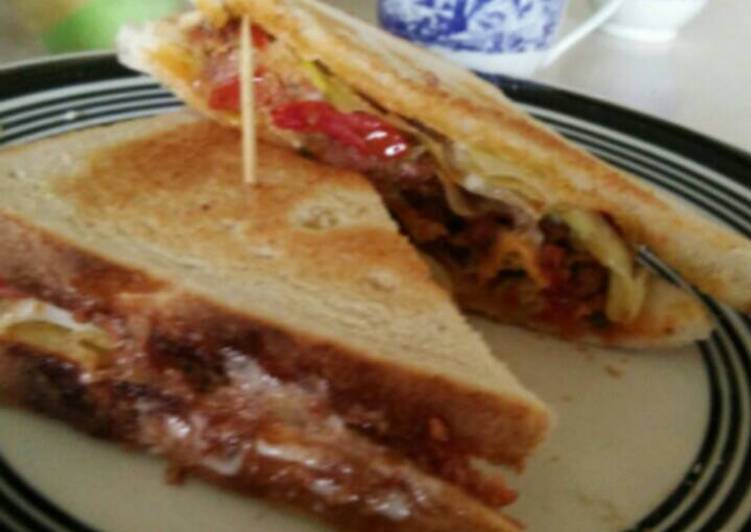 gambar untuk resep makanan Corned beef sandwich (keema toasties)