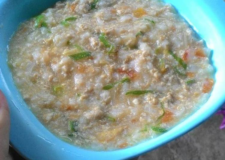 resep Bubur Tim Ayam Tahu (MPASI 9m++)