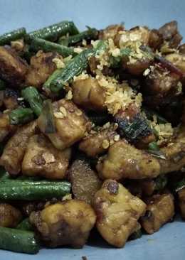 Tumis Tempe Kacang Panjang Kecap Manis