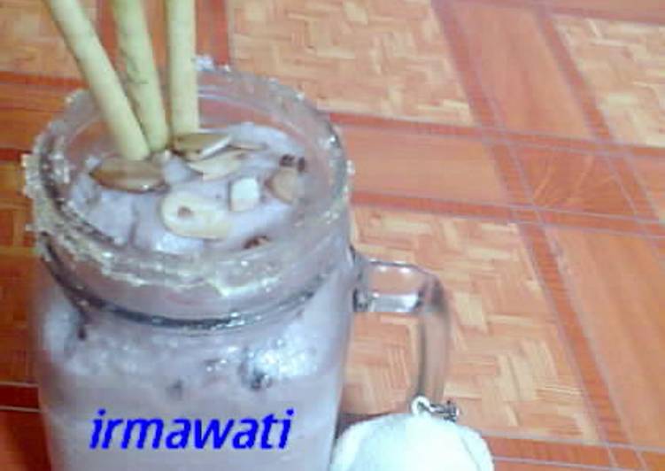 gambar untuk resep Es Krim Susu Coklat Santan #olahan_kelapa