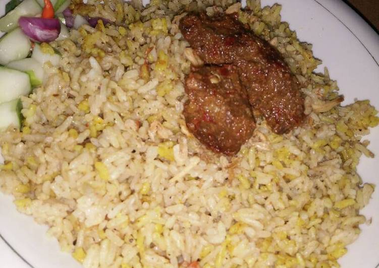 cara membuat Nasi Briyani Sederhana (tanpa Saffron dan yogurt)