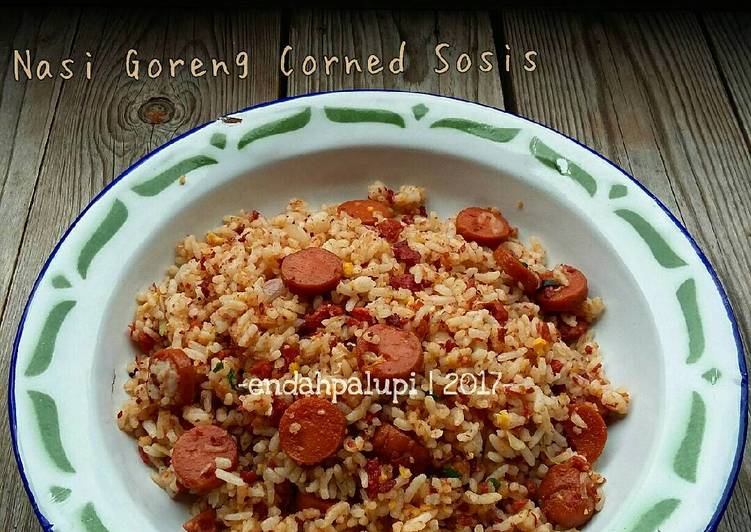 gambar untuk resep makanan Nasi Goreng Corned Sosis