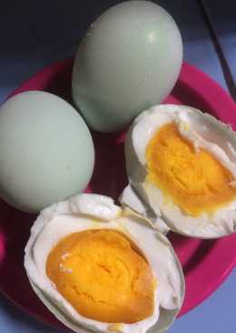 Telur asin homemade