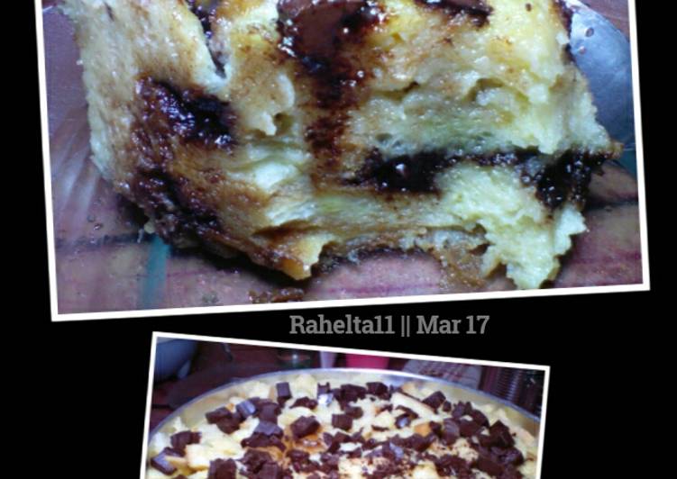 gambar untuk resep Puding Roti cokelat