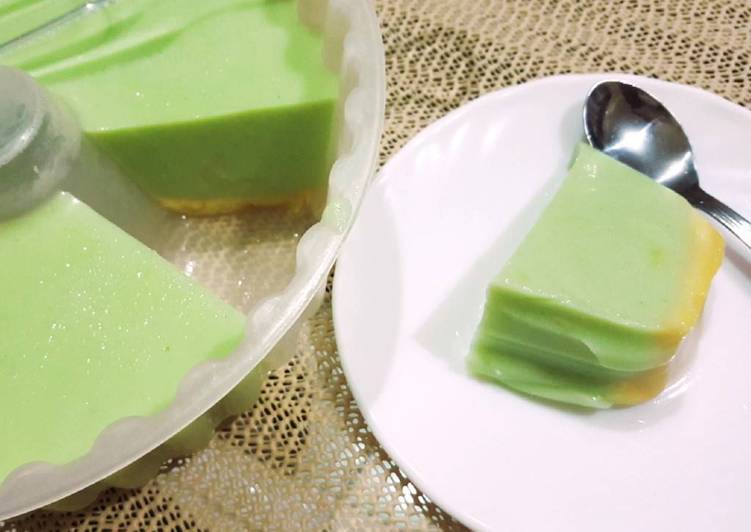 gambar untuk resep Tape Coco Pandan Pudding