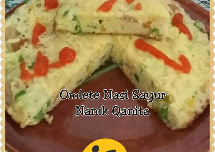 resep lengkap untuk Omlete Nasi Sayur Keju