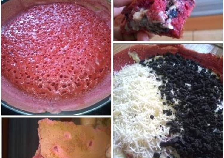 gambar untuk resep Martabak Red Velvet Cream Cheese Oreo