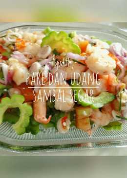 Pare dan Udang Sambal Segar