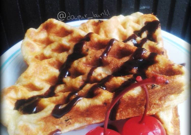 resep Waffle Roti Tawar Praktis