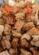 Tumis tempe,pete, ayam dadu