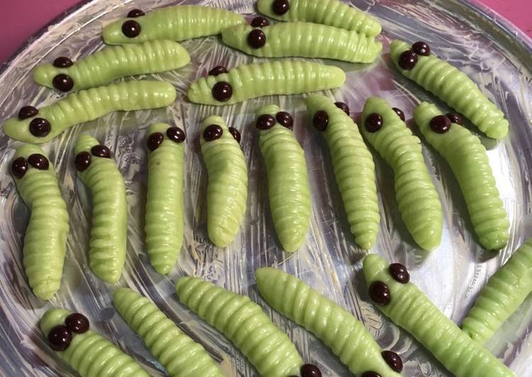 resep masakan Cookies caterpillar/kuker ulat