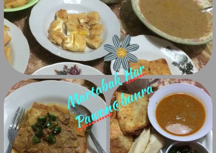 resep makanan Martabak Telor 'Har' Kuah Kare khas Palembang ala @bunra