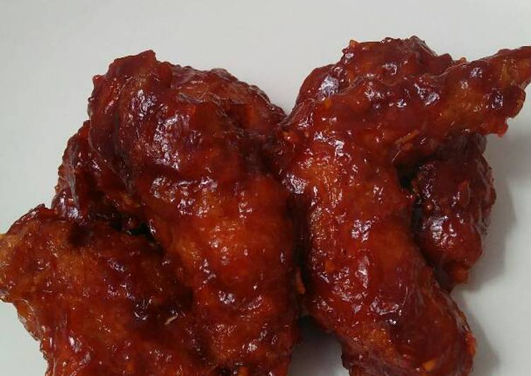 Resep Ayam Pedas(Fire wings ala richeese) - Ridha Firmansyah