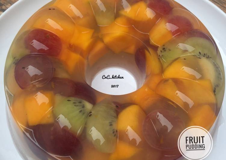 gambar untuk resep makanan Fruit Pudding