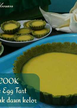 Cheese Egg Tart with Moringa Powder (bubuk daun Kelor ðŸŒ¿)