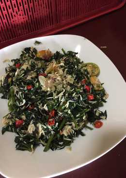 Tumis daun pepaya jepang