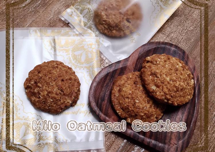 resep makanan Milo Oatmeal Cookies