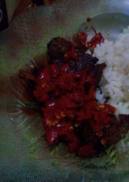 Dendeng sambalado merahmeriah#kitaberbagi
