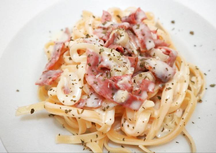 resep Fettuccini Carbonara