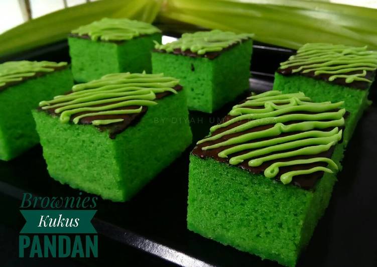 resep lengkap untuk Brownies Kukus Pandan Ny.Liem