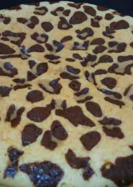 Leopard print japanese cotton cheese cake