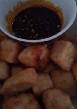 Tahu goreng coel sambal kecap..