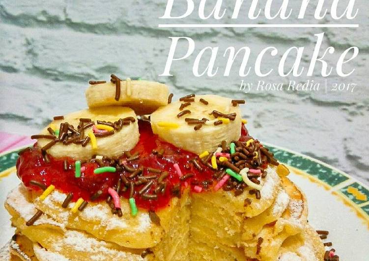 cara membuat Buttermilk Banana Pancake